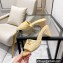 Chanel Quilting CC Logo Heel Mules Beige Spring 2022