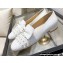 Chanel Pearls and Bow Loafers White Spring 2022