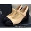 Chanel Heel 7cm Mary Janes Pumps Beige/Black Spring 2022