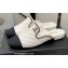 Chanel Quilting Chain CC Logo Flat Mules White Spring 2022