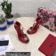 Dolce & Gabbana Heel 10.5cm Devotion Chain T-bar Pumps Red 2021