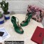 Dolce & Gabbana Heel 10.5cm Devotion Chain T-bar Pumps Green 2021