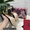 Dolce & Gabbana Painted Heel 10.5cm T-strap Pumps Velvet Black 2021