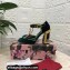 Dolce & Gabbana Painted Heel 10.5cm T-strap Pumps Velvet Green 2021