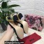 Dolce & Gabbana Painted Heel 10.5cm T-strap Pumps Velvet Green 2021