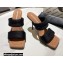 Alexander Wang Heel 10cm Satin Slide Sandals With Logo Embroidery Black 2022