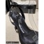 Alexander Wang Heel 10cm Julie Crystal Logo Sandals In Nylon Black 2022