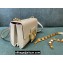 Valentino Stud Sign Grainy Calfskin Shoulder Bag Ivory White 2022