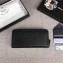 Prada Zip Leather Wallet 1ML506 Black/Astral Blue
