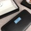 Prada Zip Leather Wallet 1ML506 Black/Astral Blue