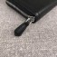 Prada Zip Leather Wallet 1ML506 Black/Astral Blue