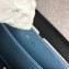 Prada Zip Leather Wallet 1ML506 Black/Astral Blue
