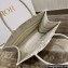 Dior Small Book Tote Bag in Gold-Tone Around the World Stella Embroidery 2022