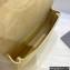Dior Micro Bobby Bag in Box Calfskin Pale Yellow 2022