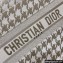 Dior Small Book Tote Bag in Gold-Tone Houndstooth Embroidery 2022