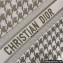 Dior Book Tote Bag in Gold-Tone Houndstooth Embroidery 2022