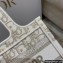 Dior Mini Book Tote Bag in Gold-Tone Oblique Embroidery 2022