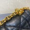 Dior Medium Caro Bag in Padded Macrocannage Calfskin Black 2022