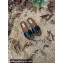 Valentino Grainy Calfskin Leather Rockstud Espadrilles Slide Sandals Black 2022