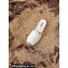 Valentino Grainy Calfskin Leather Rockstud Espadrilles Mules Sandals White 2022
