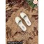 Valentino Grainy Calfskin Leather Rockstud Espadrilles Mules Sandals White 2022
