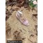 Valentino Studded Ruffled Leather Wedge Espadrilles Sandals Pink 2022