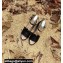 Valentino Studded Ruffled Leather Wedge Espadrilles Sandals Black 2022