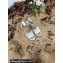 Valentino Studded Ruffled Leather Wedge Espadrilles Sandals White 2022