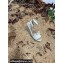 Valentino Studded Ruffled Leather Wedge Espadrilles Sandals White 2022