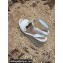 Valentino Studded Ruffled Leather Wedge Espadrilles Sandals White 2022