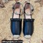 Valentino Studded Ruffled Leather Espadrilles Sandals Black 2022