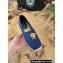 Versace La Medusa Print Espadrilles in Cotton Canvas Blue 2022