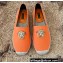 Versace La Medusa Print Espadrilles in Cotton Canvas Orange 2022