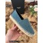 Saint Laurent YSL Embroidered Espadrilles in Denim Dark Blue 2022