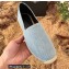 Saint Laurent YSL Embroidered Espadrilles in Denim Light Blue 2022