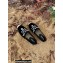 Prada Embroidered Lettering Logo Velvet Espadrilles Black 2022