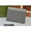Gucci GG Marmont Card Case Wallet 456126 Resin Hardware Gray 2022