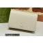 Gucci GG Marmont Medium Wallet 644407 Resin Hardware White 2022