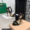 Gianvito Rossi Heel 10.5cm BIJOUX Sandals Suede All Black/Crystal 2022