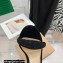 Gianvito Rossi Heel 10.5cm BIJOUX Sandals Suede All Black/Crystal 2022