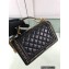 Chanel Chain Braided Top Handle Boy Flap Small Bag A67085 Black 2022