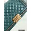 Chanel Chain Braided Top Handle Boy Flap Medium Bag A67086 Green 2022