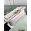 Chanel Chain Braided Top Handle Boy Flap Medium Bag A67086 White 2022