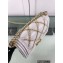 Chanel Quilted Chain Braided Boy Flap Medium Bag A67086 White 2022