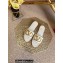 Valentino Leather Vlogo Espadrilles Slide Sandals White 2022