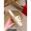 Valentino Leather Vlogo Espadrilles Slide Sandals White 2022