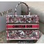 Dior Small Book Tote Bag in Multicolor Butterfly Embroidery 2022