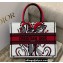 Dior Small Book Tote Bag in Multicolor Latte Cupid Embroidery 2022