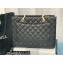 Chanel GST Shopping Tote Bag A50995 in Caviar Leather Black/Gold