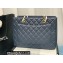 Chanel GST Shopping Tote Bag A50995 in Caviar Leather Navy Blue/Gold